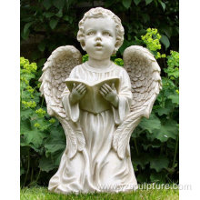 White Marble Little Angel Statue For Sale